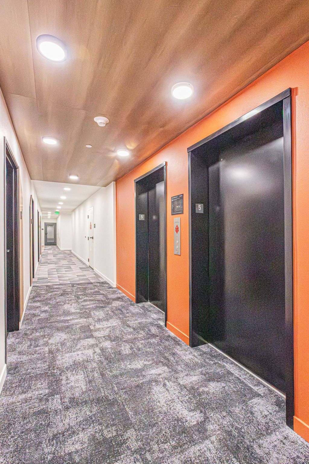 Reed seattle - hallway with elevators
